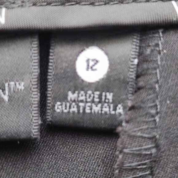 Worthington dress pants women's size 12 black curvy fit wide leg open - Picture 6 of 16